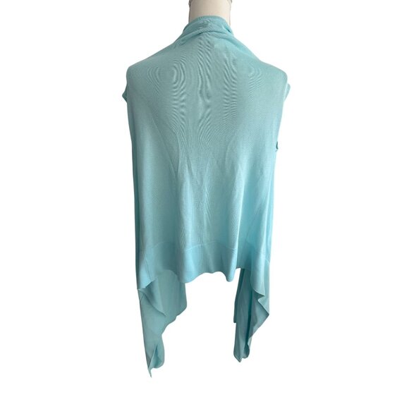 HERVE LEGER Light Blue Open Vest Sweater Size XS/Small - Picture 9 of 10